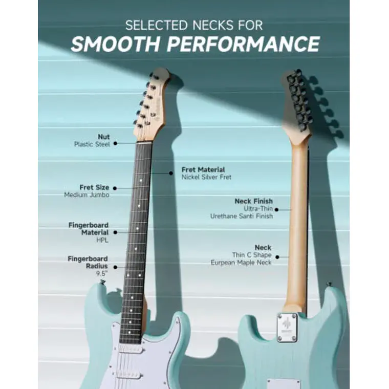 Set Guitarra Donner DST-80 Surf Green 4