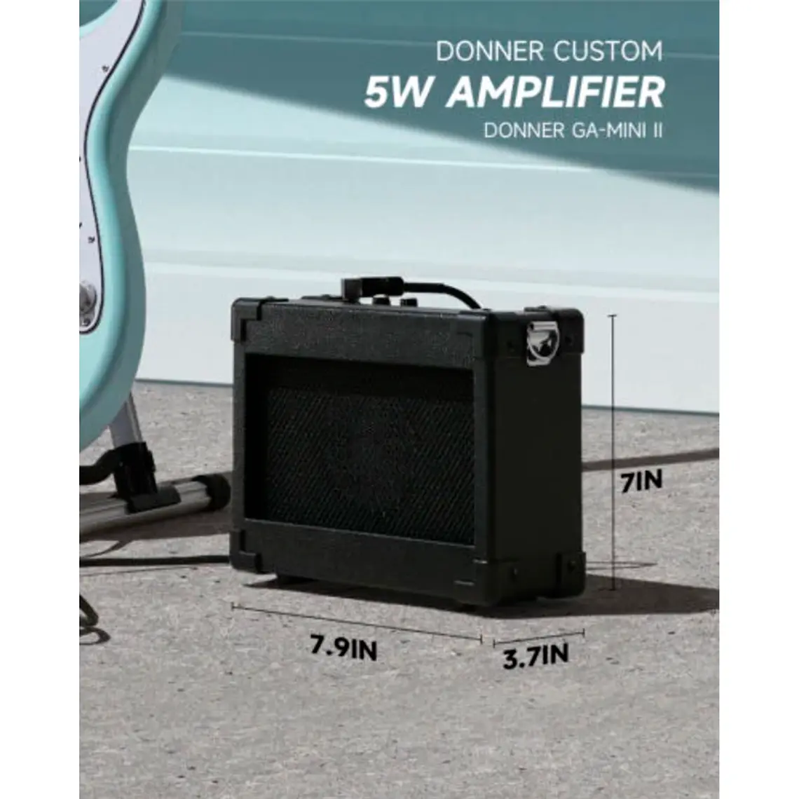 Set Guitarra Donner DST-80 Surf Green 5