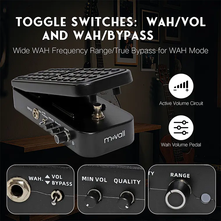 MoVall Wah Wah - Volumen - Black / MP120 2