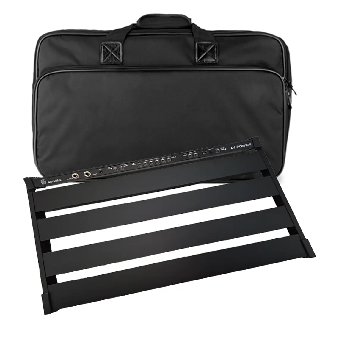 Pedal Board Fuente Incluida + DI + Bolso + Velcro , 52 x 34.5 x 34 cm - CB-108A 1