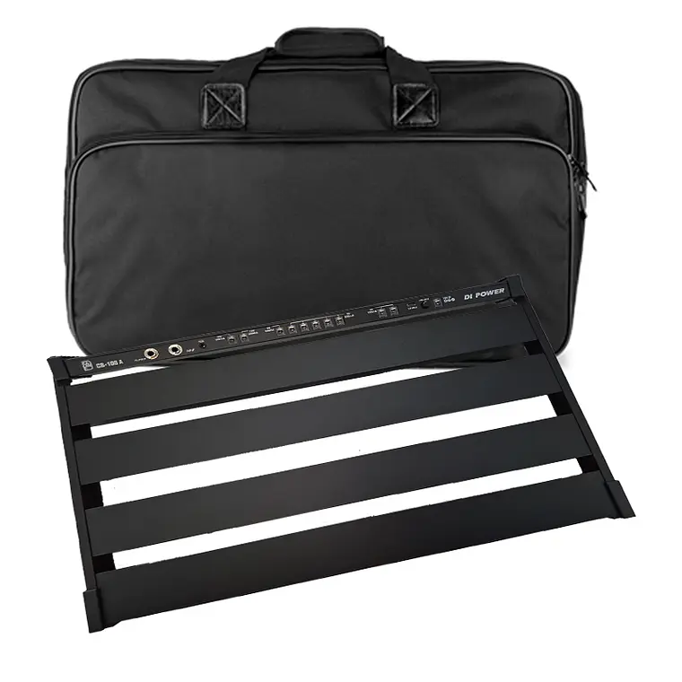 Pedal Board Fuente Incluida + DI + Bolso + Velcro , 52 x 34.5 x 34 cm - CB-108A 1