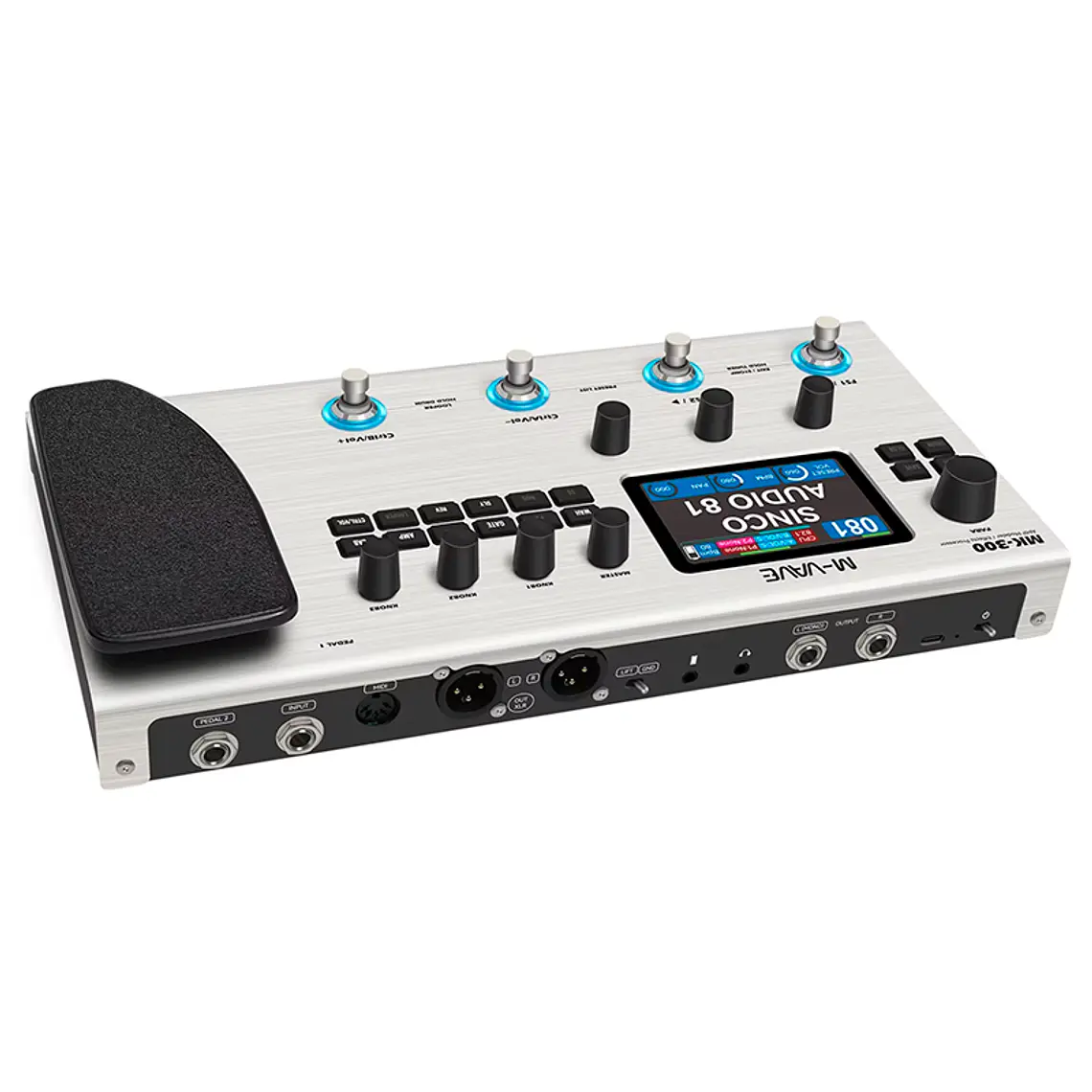 M-Vave MK-300 - Guitarra Bajo Multi Efecto Interface 6