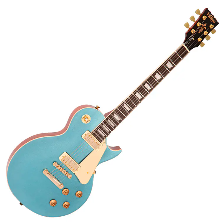 Guitarra Vintage V100M - Gun Hill Blue 1