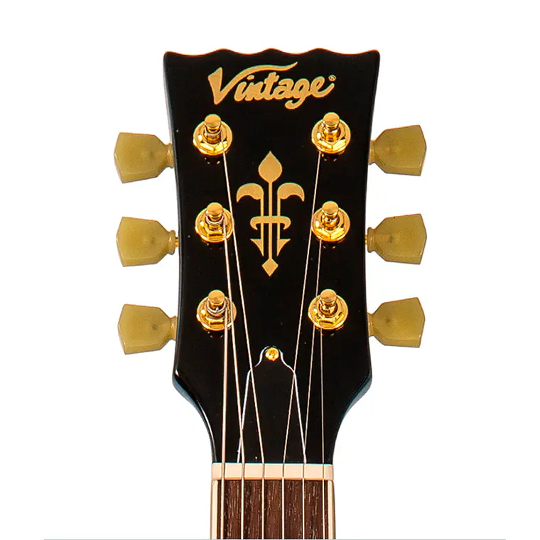 Guitarra Vintage V100M - Gun Hill Blue 6