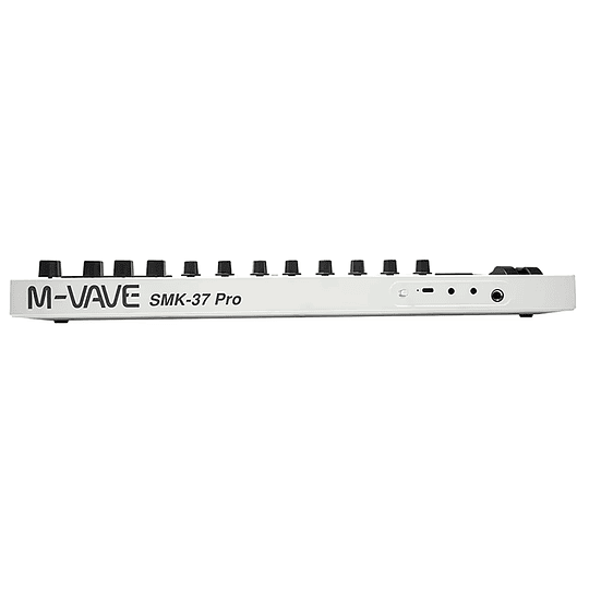M-Vave SMK37 PRO - Controlador MIDI Bluetooth Sintetizador Blanco