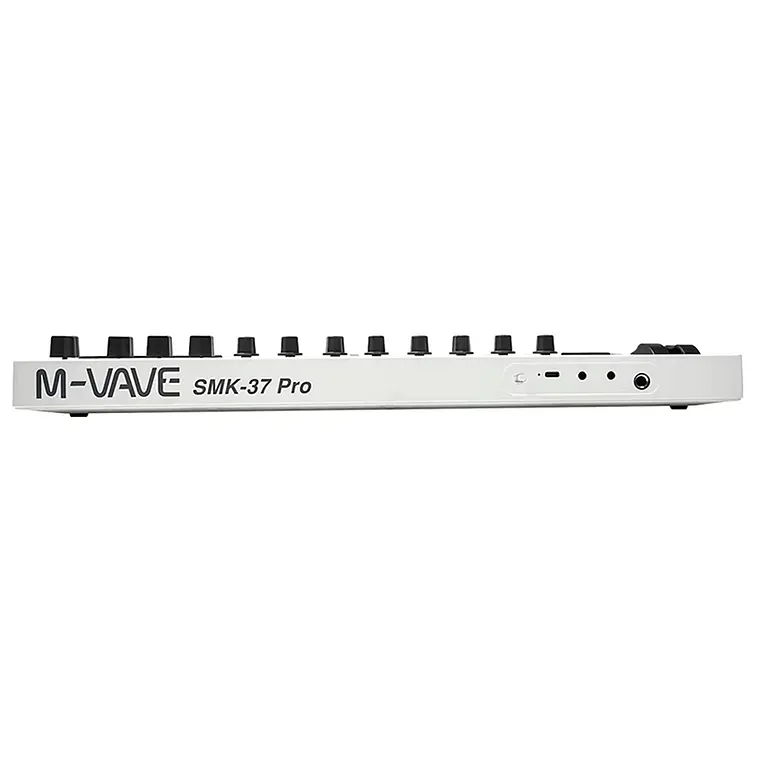 M-Vave SMK37 PRO - Controlador MIDI Bluetooth Sintetizador Blanco 8