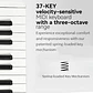 M-Vave SMK37 PRO - Controlador MIDI Bluetooth Sintetizador Negro - Miniatura 7