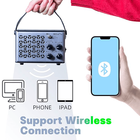 Caline Scuru S4 10W Portátil - Amplificador Guitarra Gris