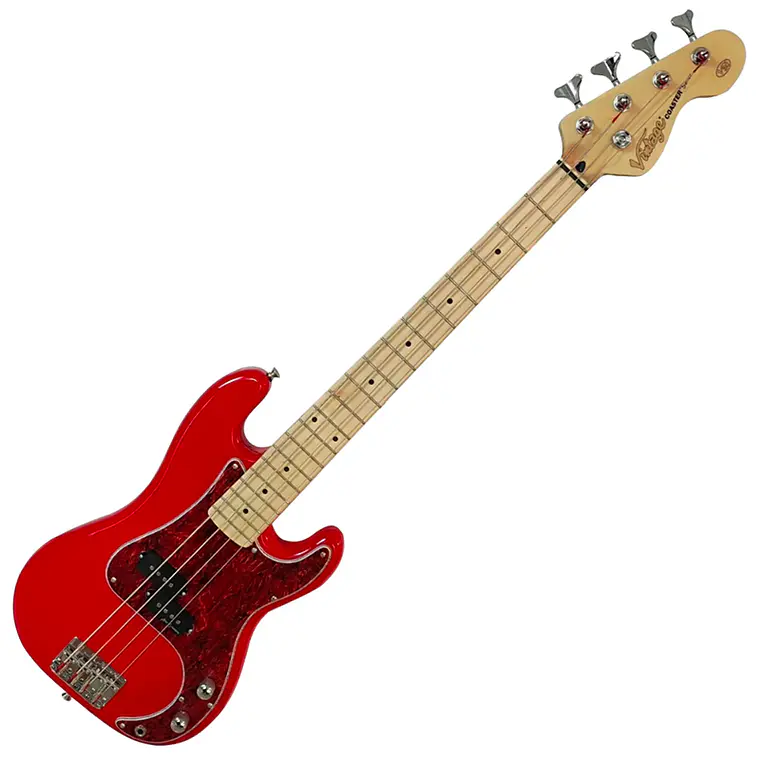 Bajo Vintage V30 Coaster Series - Escala Corta - Gloss Red 1