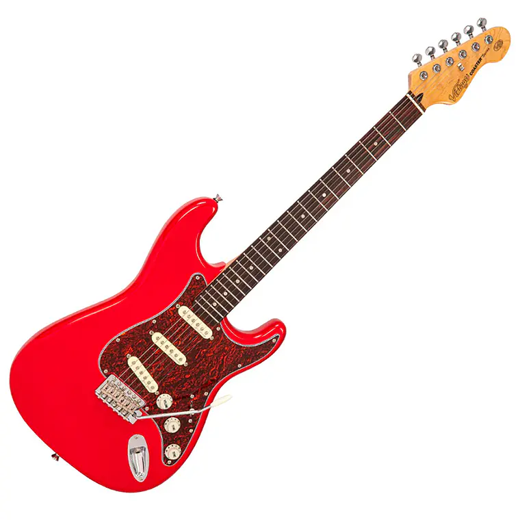 Guitarra Vintage V60 Coaster Series - Gloss Red 1