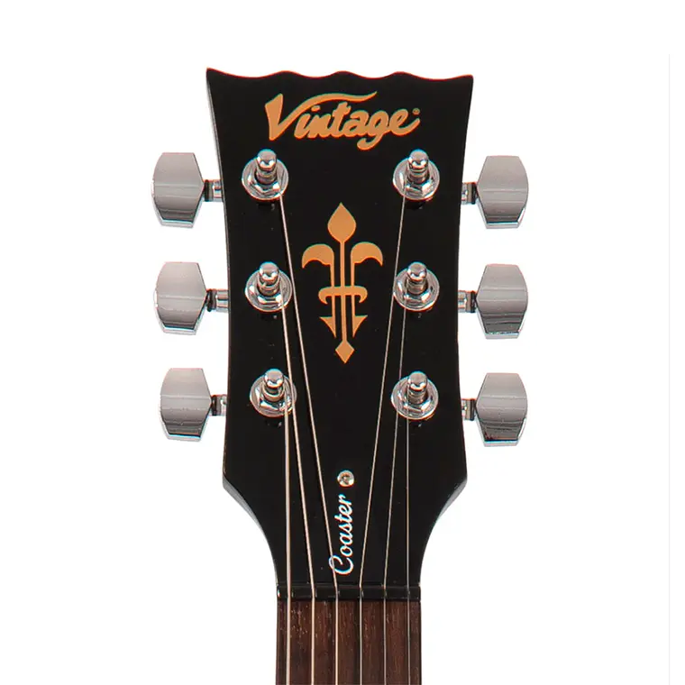  Guitarra Vintage V69 Coaster Series - Boulevard Black 3