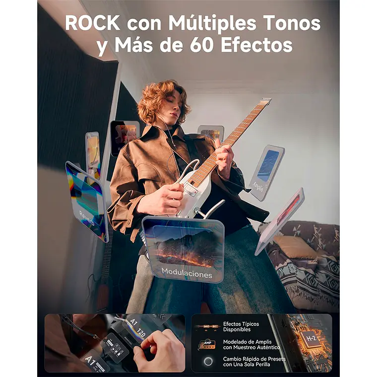 Guitarra Donner HeadLess Hush X PRO - Black 4