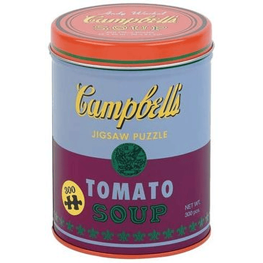 Puzzle 300 Piezas Andy Warhol Soup Can Red Violet