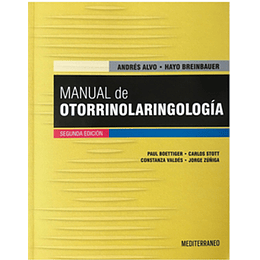 Manual De Otorrinolaringologia 2º Edicion (Libro En Español, Dimensiones: 18,5x24cm)