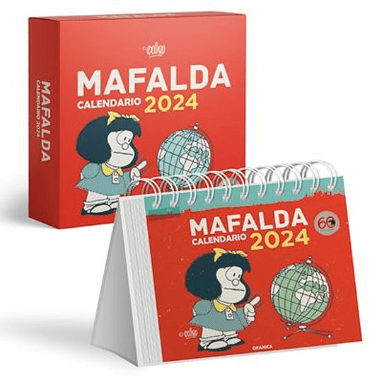 Mafalda 2024 Calendario Caja - Rojo