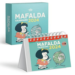 Mafalda 2024 Calendario Caja Turquesa