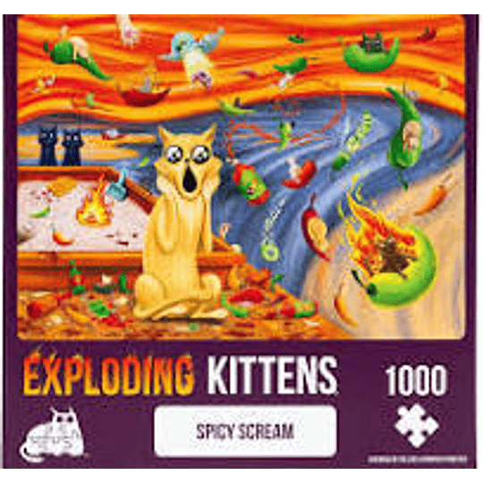 Puzzle Exploding Kittens: Spicy Scream - 1000 Pcs