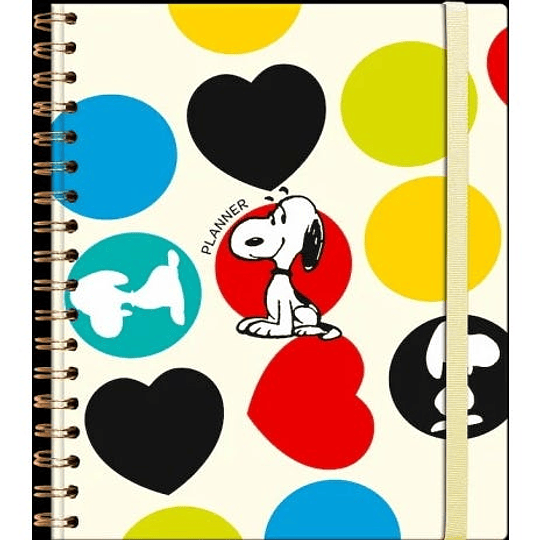 Planner No Fechado Snoopy Semanal Espiral