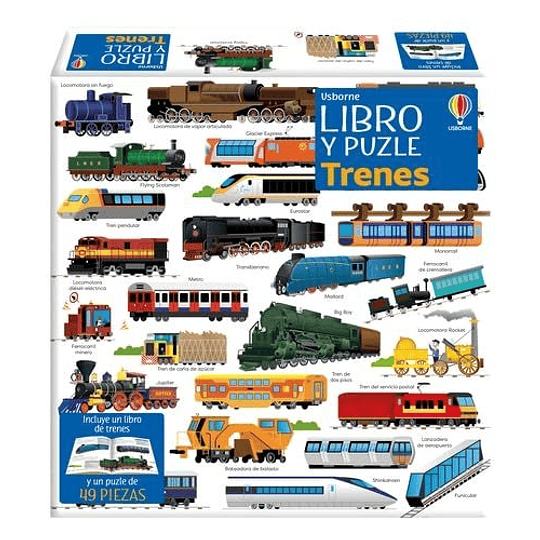 Libro Y Puzzle - Trenes