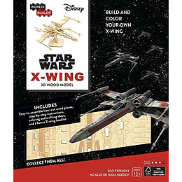 Incredibuilds: Star Wars - X-wing 3d Wood Model (En Inglés)  	