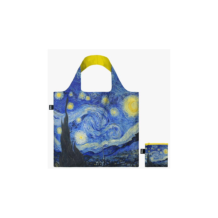 Bolsa Loqi Van Gogh Starry Night Neon Yellow 1