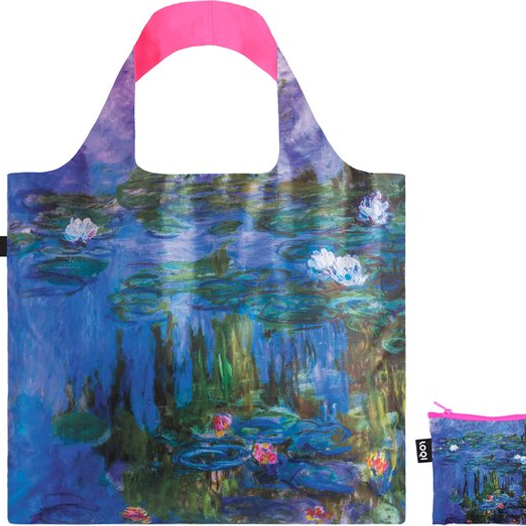 Bolsa Claude Monet Water Lillies Neon Pink 1
