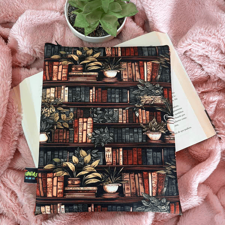 Funda Para Libro (Con Cierre) - Librero Vintage 1
