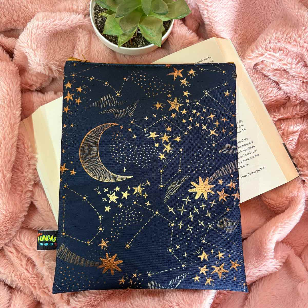 Funda Para Libro (Con Cierre) - Luna Brillo 1