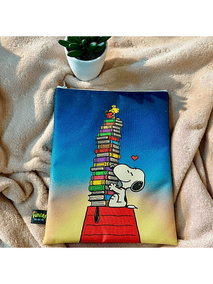 Funda Para Libro (Con Cierre) - Snoopy Book Lover