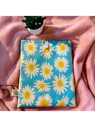Funda Para Libro (Con Boton) - Margaritas