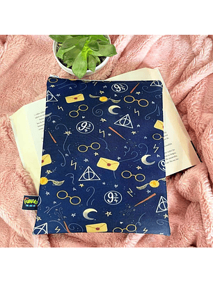 Funda Para Libro (Con Cierre) - Harry Potter Azul