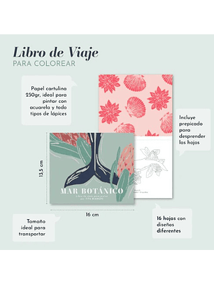 Libro Para Pintar Mar Botánico