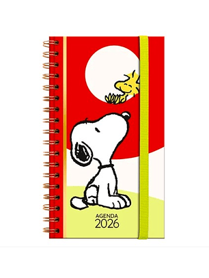 Agenda Snoopy Semanal 2026 – Espiral Chequera (9×16)