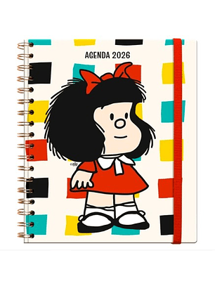 Agenda Mafalda Diaria 2026 – Espiral (17×20)