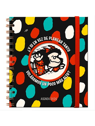 Agenda Mafalda Pocket 2026 – Espiral (13×15)