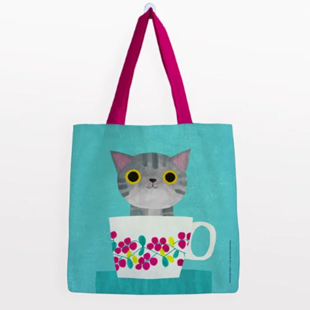 Bolsa Algodón Grande – Planet Cat – 2 1