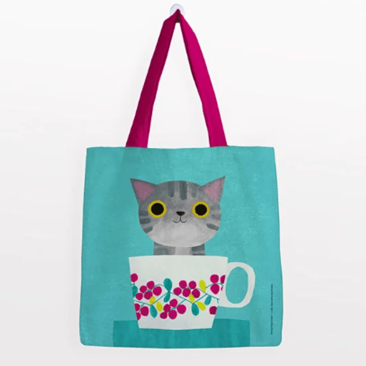 Bolsa Algodón Grande – Planet Cat – 2 1