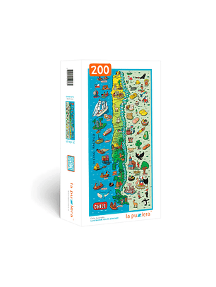 Puzzle Chile Ilustrado 200 Piezas