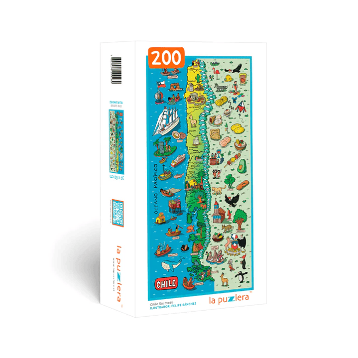 Puzzle Chile Ilustrado 200 Piezas 1