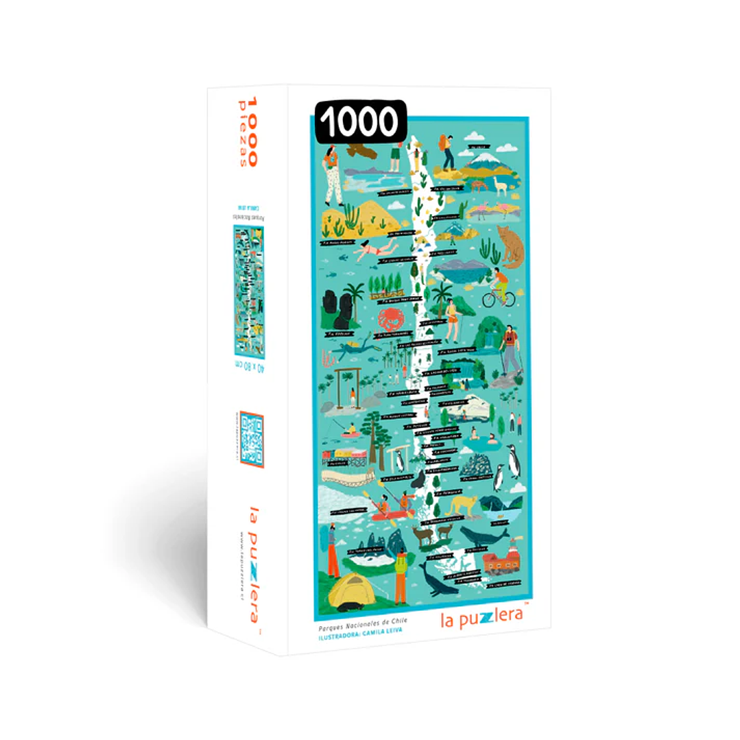 Puzzle Mapa Parques Nacionales De Chile 1000 Piezas 1