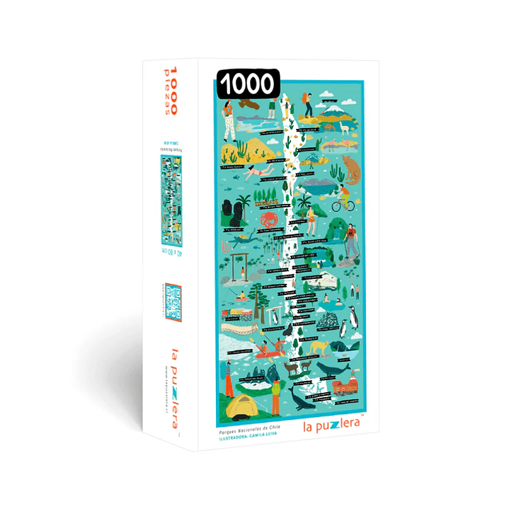 Puzzle Mapa Parques Nacionales De Chile 1000 Piezas 1