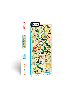 Puzzle Mapa Flora Y Fauna De Chile - 1000 Piezas