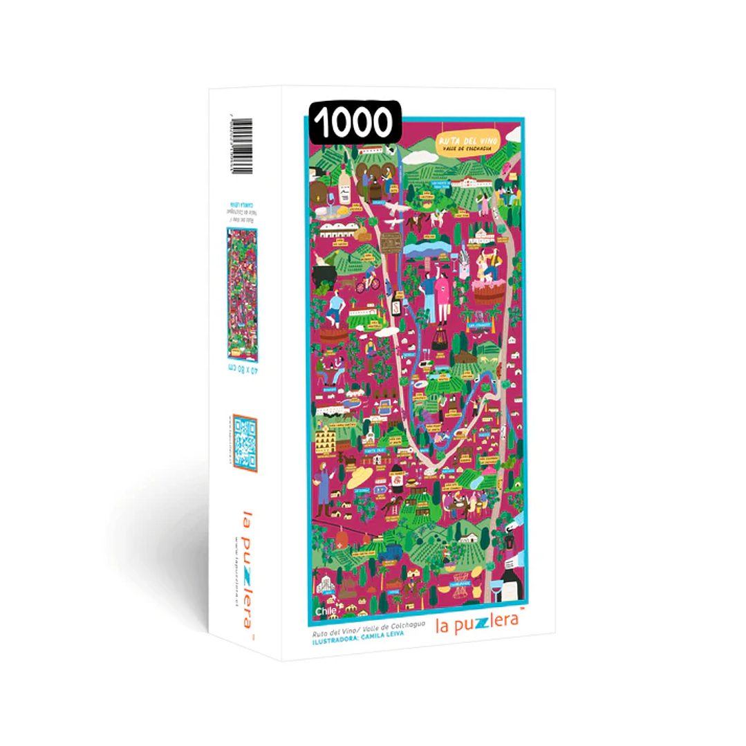 Puzzle Mapa Ruta Del Vino - 1000 Piezas 1