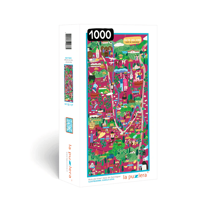 Puzzle Mapa Ruta Del Vino - 1000 Piezas 1