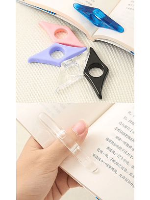 Marcapagina De Plastico - Soporte Para Dedo 