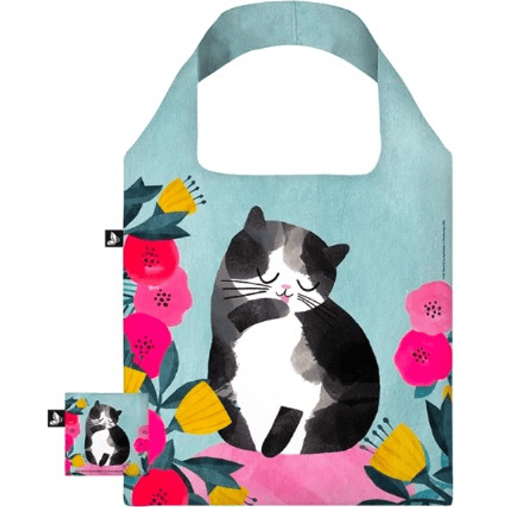Bolsa De Compras Reutilizable – Planet Cat (Celeste) 1