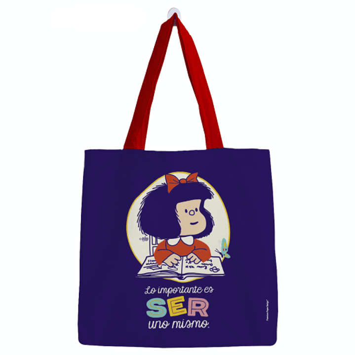 Bolsa Mafalda  Algodon Grande 1