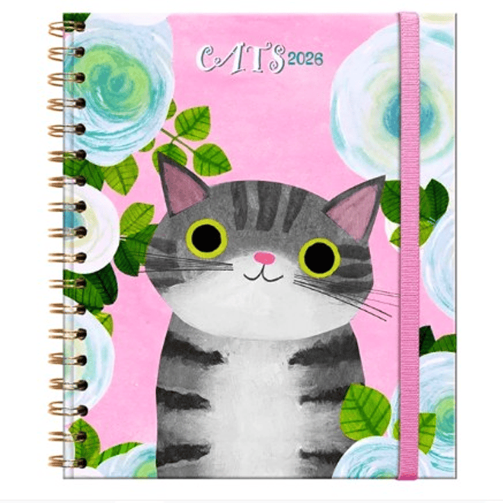 Agenda De Planet Cat Diaria 2026 – Espiral (17×20) 1