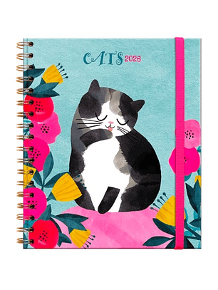 Agenda Planet Cat Semanal 2026 – Espiral (17×20)