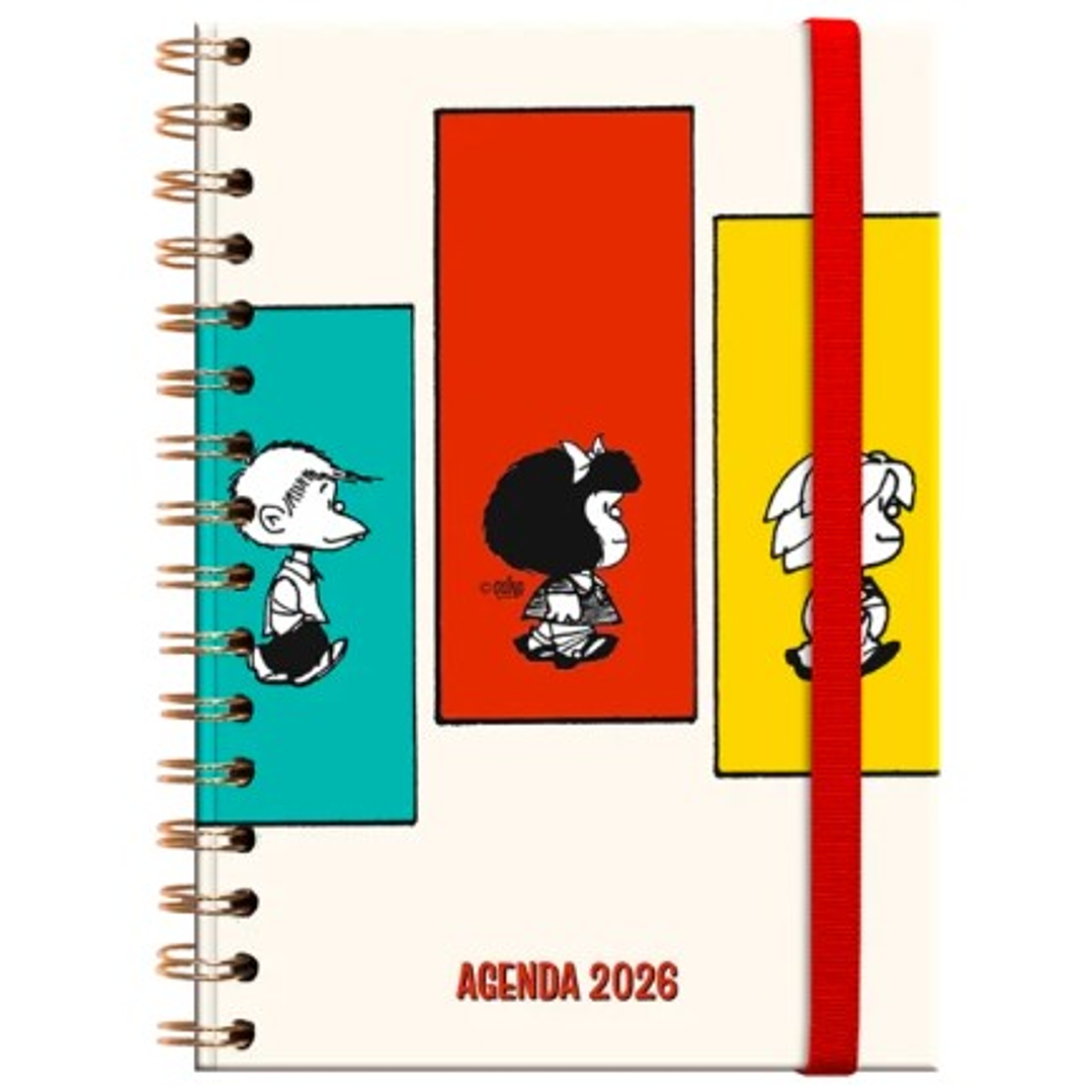 Agenda Mafalda Book 2026 – Espiral (12×17) 1